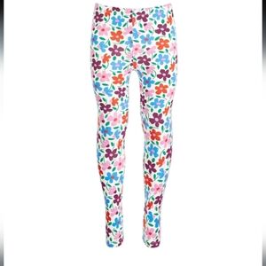 Epic Threads Colorful Flower Leggings Girls 10/12 Medium